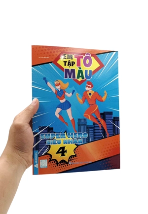 bộ em tập tô màu - super hero siêu nhân 4 - Ảnh 7