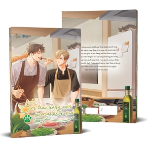 bộ em trai hàng xóm bướng bỉnh quá - tập 5 - bản đặc biệt - tặng kèm 2 bookmark bế bồi cứng + postcard bồi cứng + huy hiệu + standee acrylic - Ảnh 2