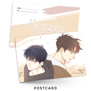 bộ em trai hàng xóm bướng bỉnh quá - tập 5 - bản đặc biệt - tặng kèm 2 bookmark bế bồi cứng + postcard bồi cứng + huy hiệu + standee acrylic - Ảnh 5