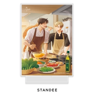 bộ em trai hàng xóm bướng bỉnh quá - tập 5 - bản đặc biệt - tặng kèm 2 bookmark bế bồi cứng + postcard bồi cứng + huy hiệu + standee acrylic - Ảnh 7