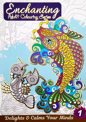 bộ enchanting adult colouring series: book 1 - Ảnh 2