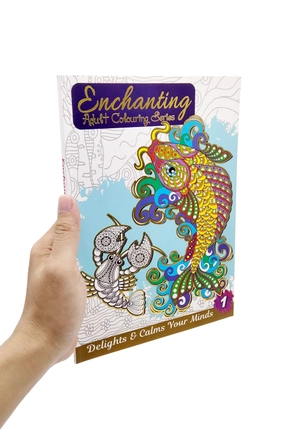 bộ enchanting adult colouring series: book 1 - Ảnh 7