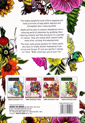 bộ enchanting adult colouring series - book 3 - Ảnh 6