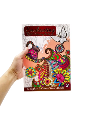 bộ enchanting adult colouring series - book 3 - Ảnh 7
