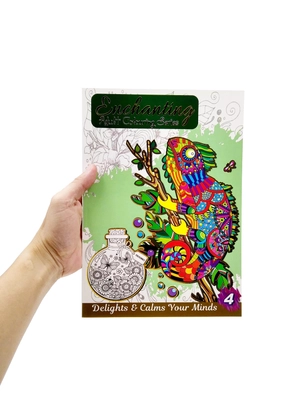 bộ enchanting adult colouring series - book 4 - Ảnh 7