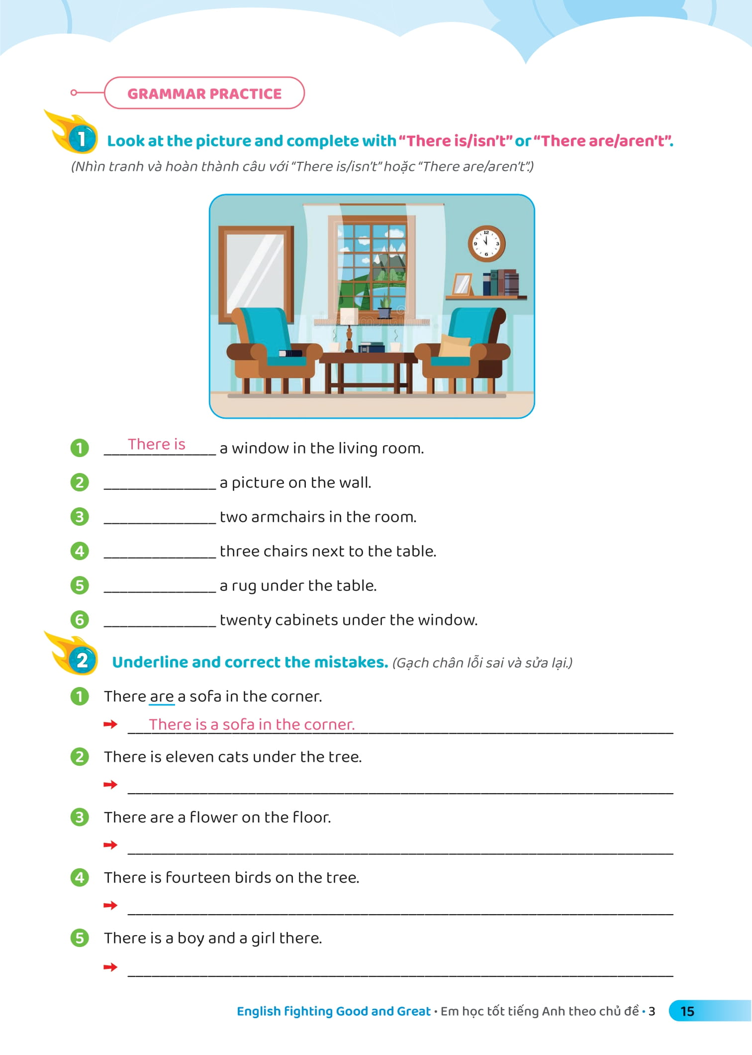 bộ english fighting good and great - em học tốt tiếng anh theo chủ đề 1 - Ảnh 13