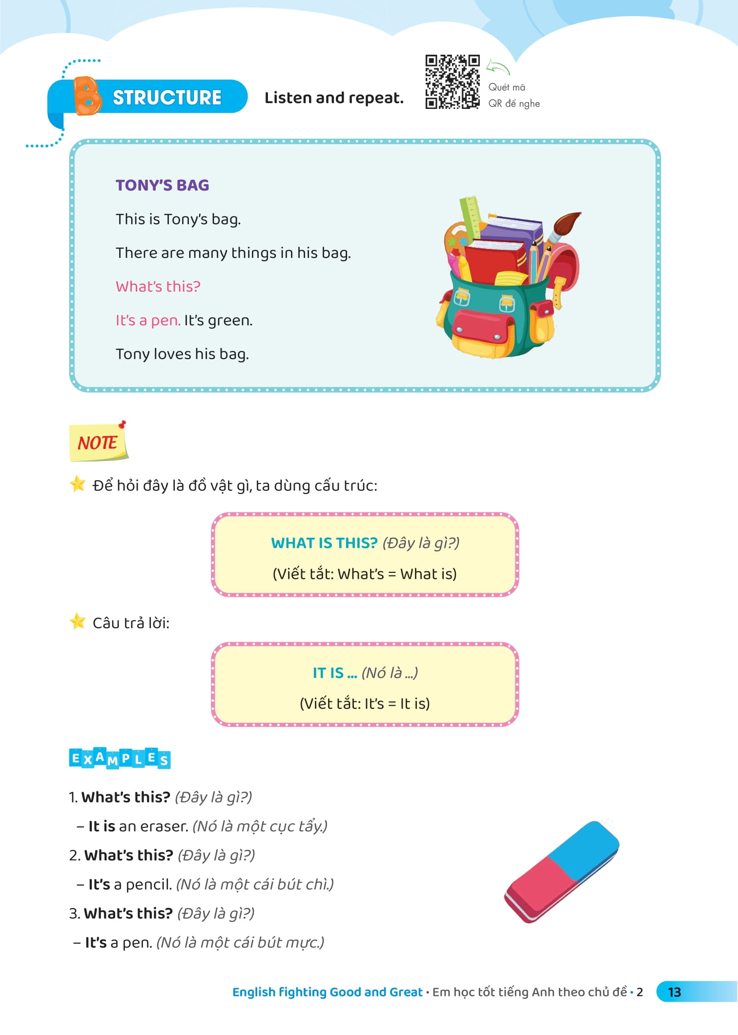 bộ english fighting good and great - em học tốt tiếng anh theo chủ đề 2 - Ảnh 11