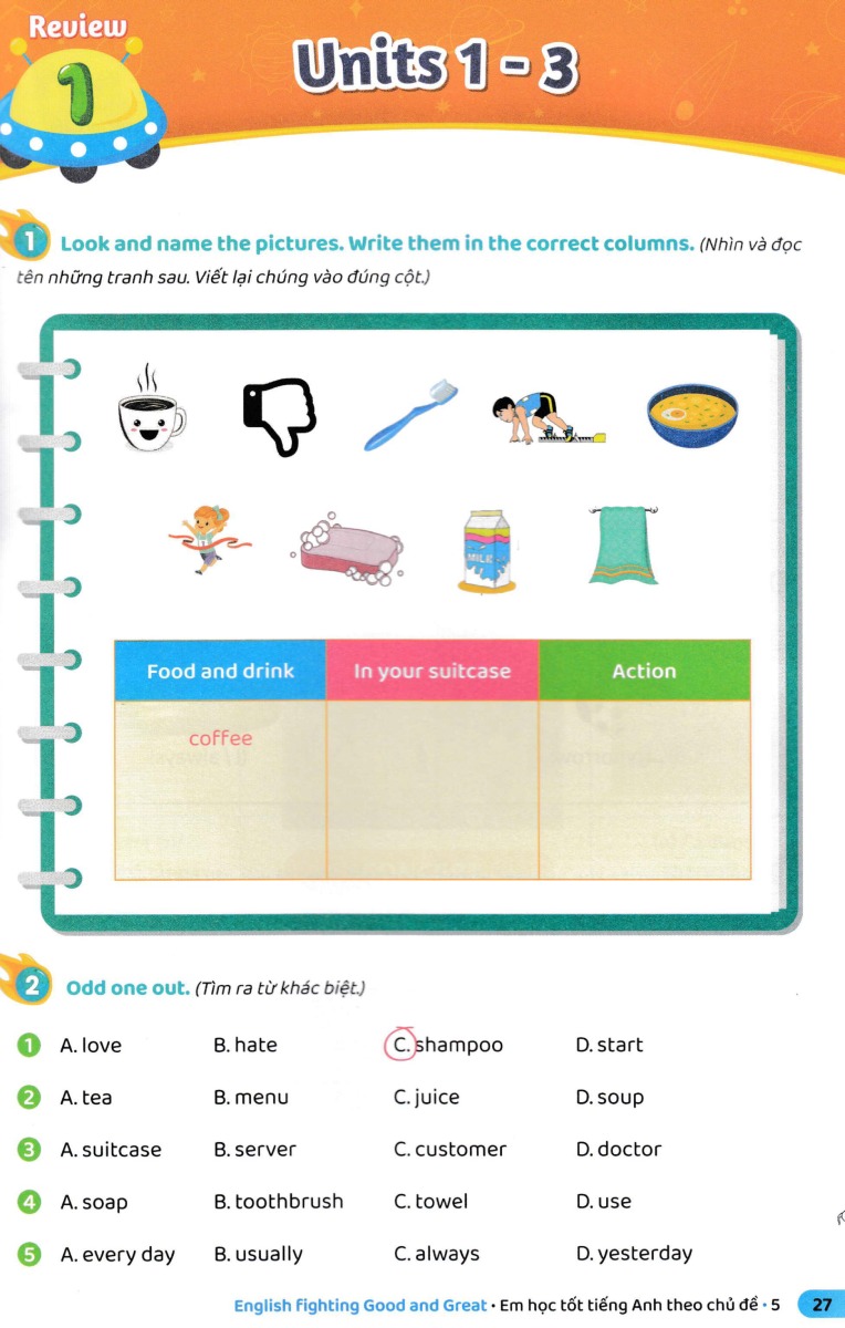 bộ english fighting good and great - em học tốt tiếng anh theo chủ đề 5 - Ảnh 14