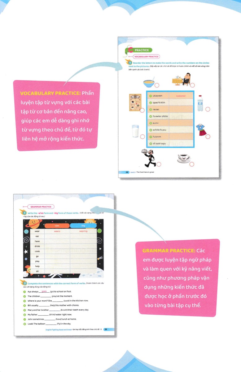 bộ english fighting good and great - em học tốt tiếng anh theo chủ đề 5 - Ảnh 5