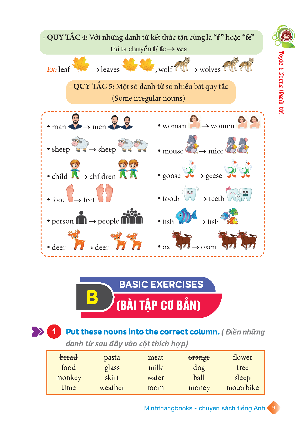 bộ english grammar for kids - ngữ pháp tiếng anh tiểu học - tập 1 (có đáp án) (tái bản 2023) - Ảnh 4