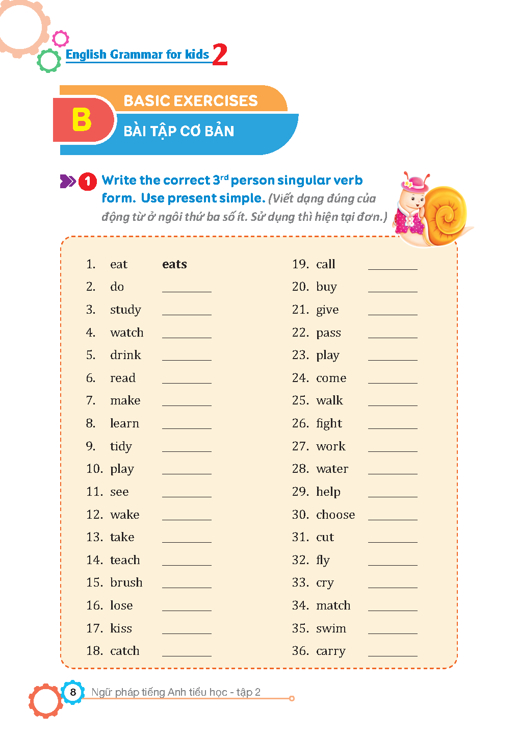bộ english grammar for kids - ngữ pháp tiếng anh tiểu học - tập 2 (có đáp án) - Ảnh 7