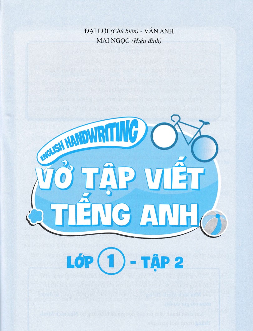 bộ english handwriting - vở tập viết tiếng anh lớp 1 - tập 2 - Ảnh 3