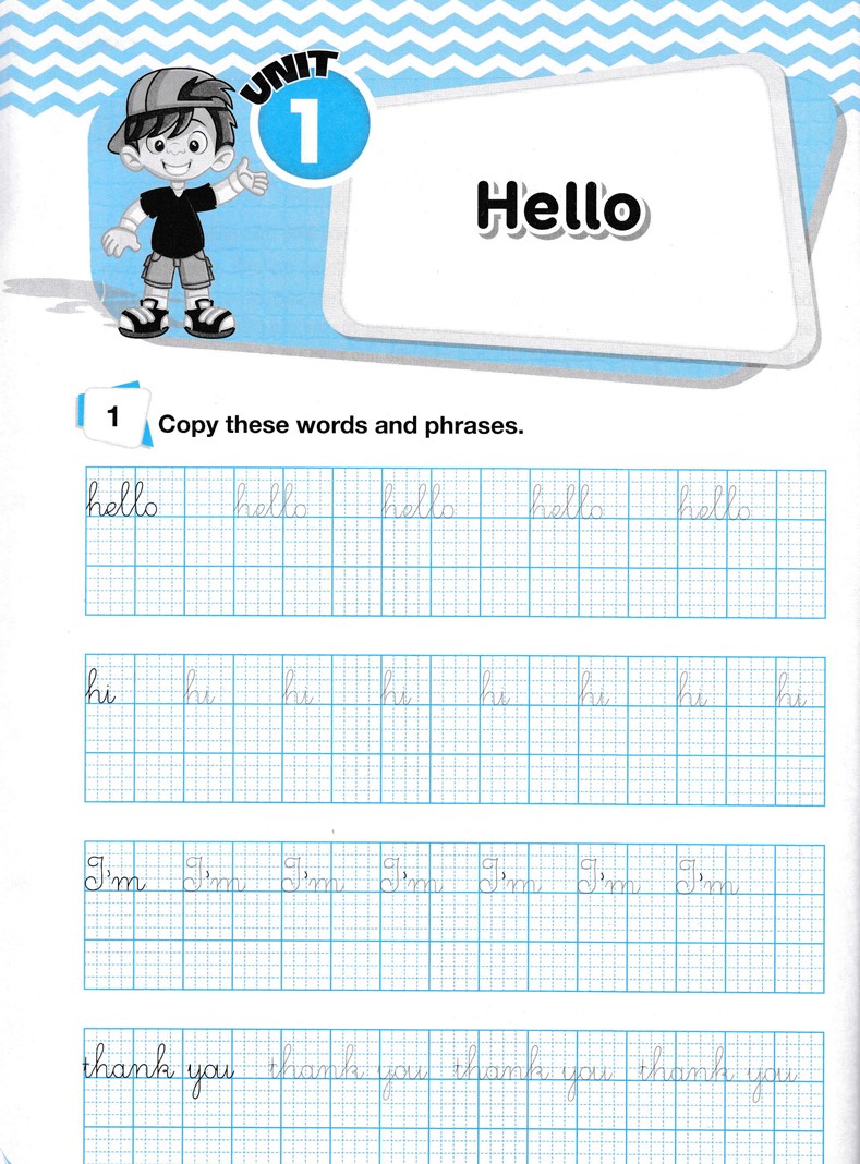 bộ english handwriting - vở tập viết tiếng anh lớp 3 - tập 1 - Ảnh 3