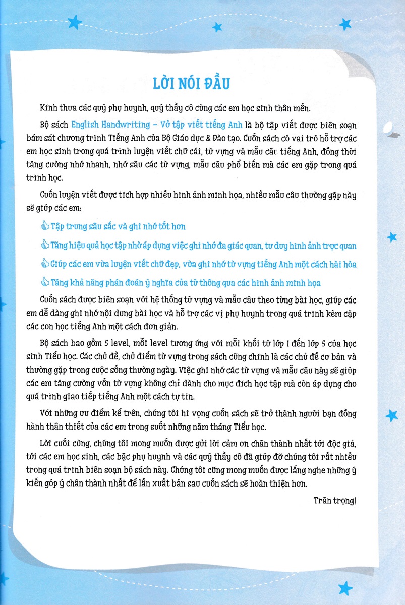 bộ english handwriting - vở tập viết tiếng anh lớp 4 - tập 1 - Ảnh 3