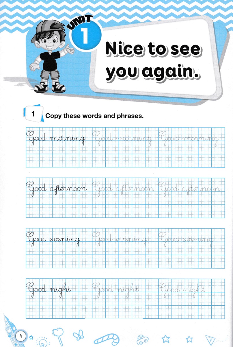 bộ english handwriting - vở tập viết tiếng anh lớp 4 - tập 1 - Ảnh 4