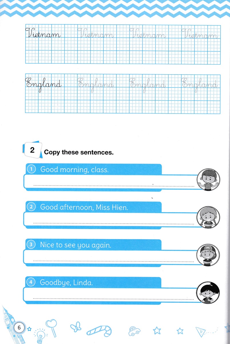 bộ english handwriting - vở tập viết tiếng anh lớp 4 - tập 1 - Ảnh 6