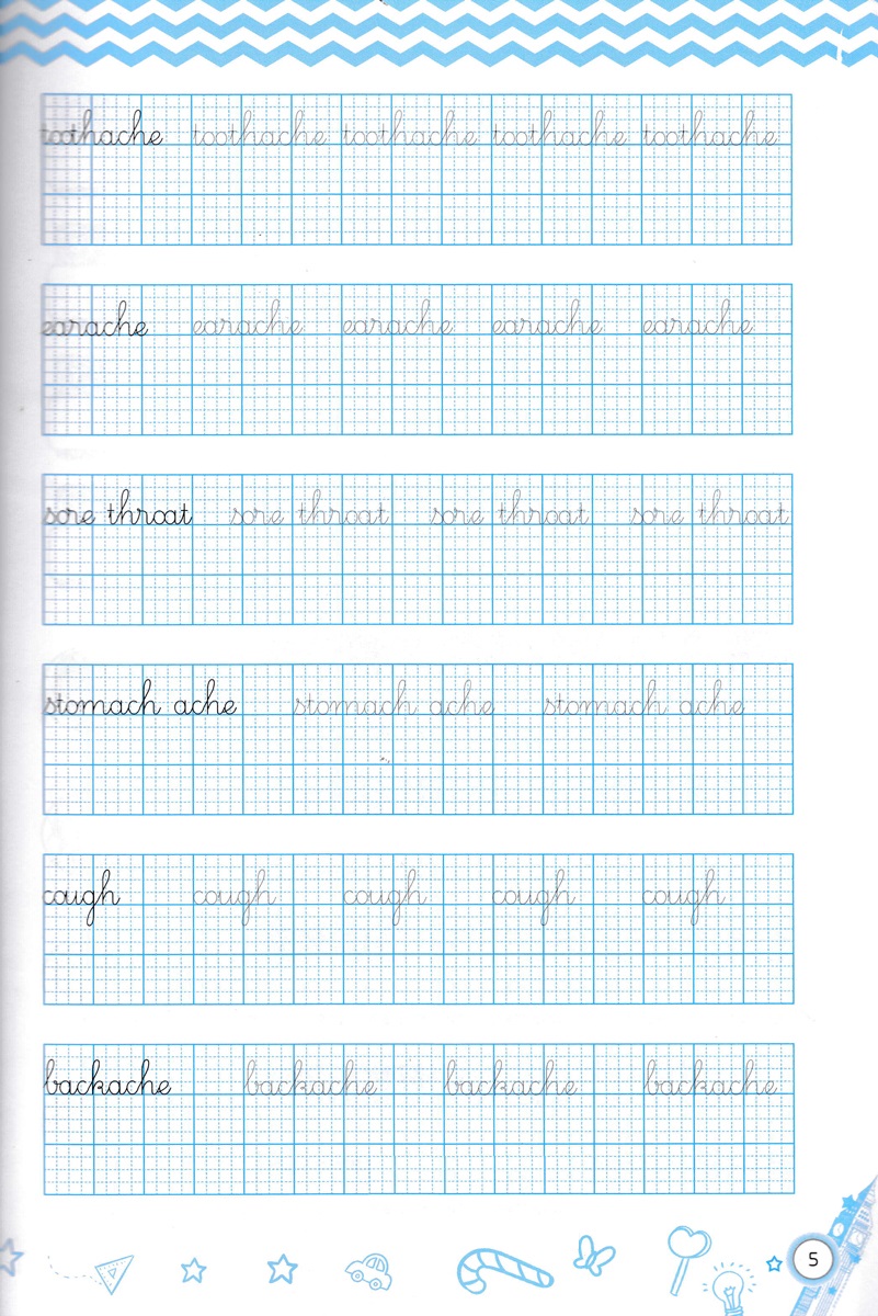 bộ english handwriting - vở tập viết tiếng anh lớp 5 - tập 2 - Ảnh 4