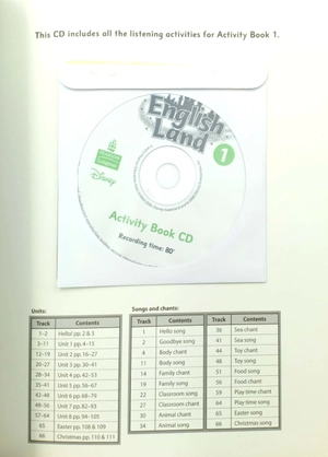 bộ english land 1: activity book with cd - Ảnh 3