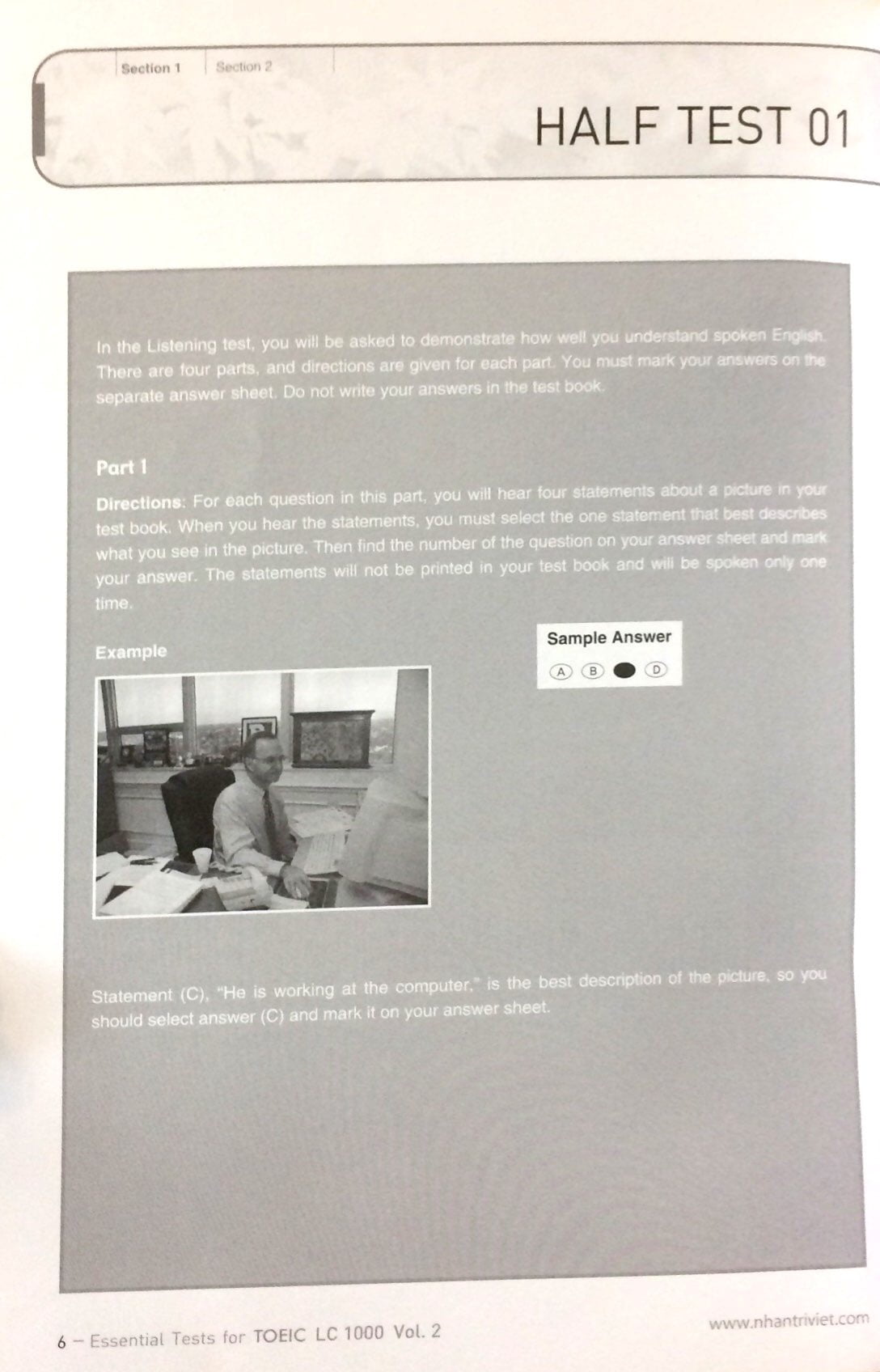 bộ essential test for toeic lc 1000 vol 2 (kèm cd) - Ảnh 3