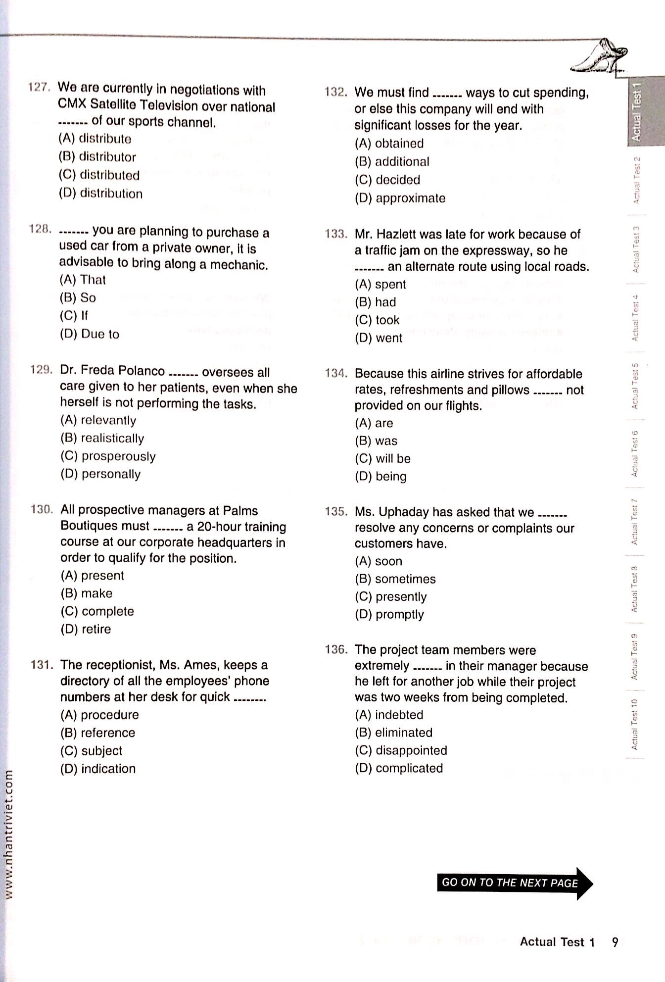bộ essential test for toeic rc 1000 vol 2 (không cd) - Ảnh 5