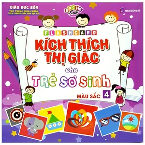 bộ flashcard - kích thích thị giác cho trẻ sơ sinh - màu sắc 4