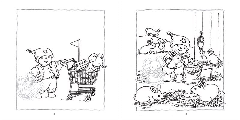 bộ gấu bobbi tô màu và dán hình - tập 1 - Ảnh 4