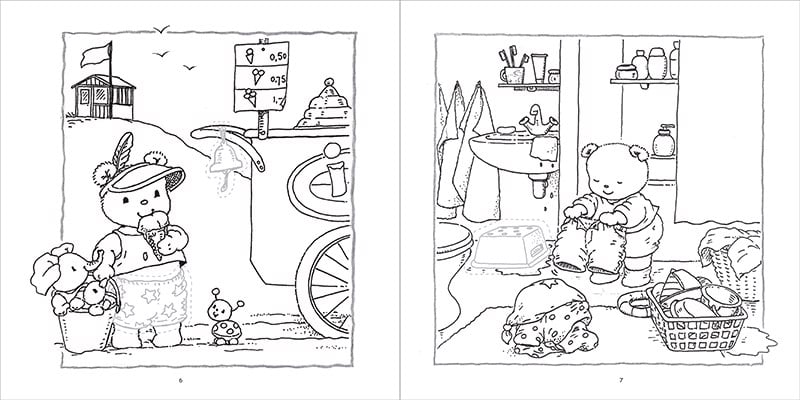 bộ gấu bobbi tô màu và dán hình - tập 1 - Ảnh 5