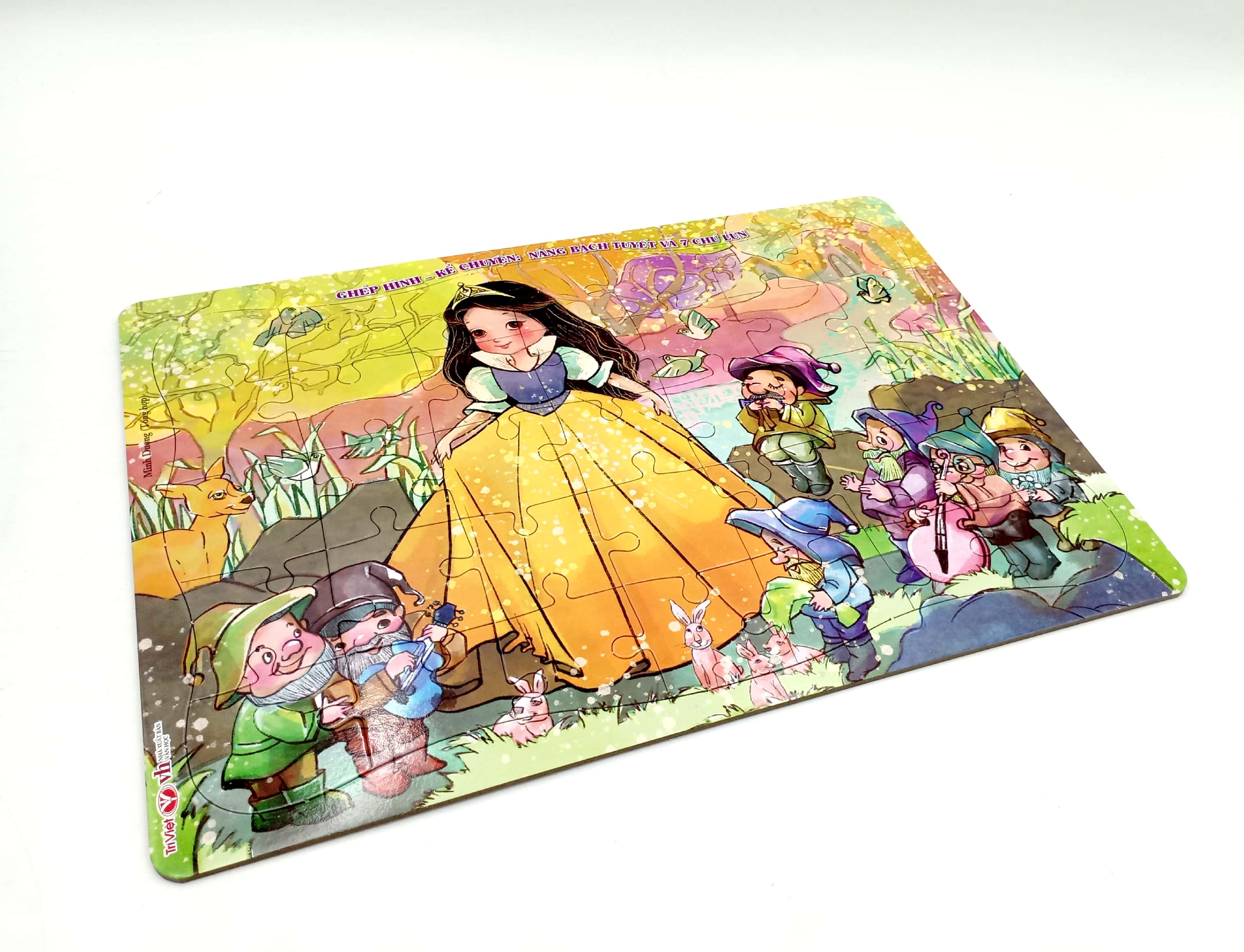 bộ ghép hình - kể chuyện: nàng bạch tuyết và 7 chú lùn - Ảnh 4