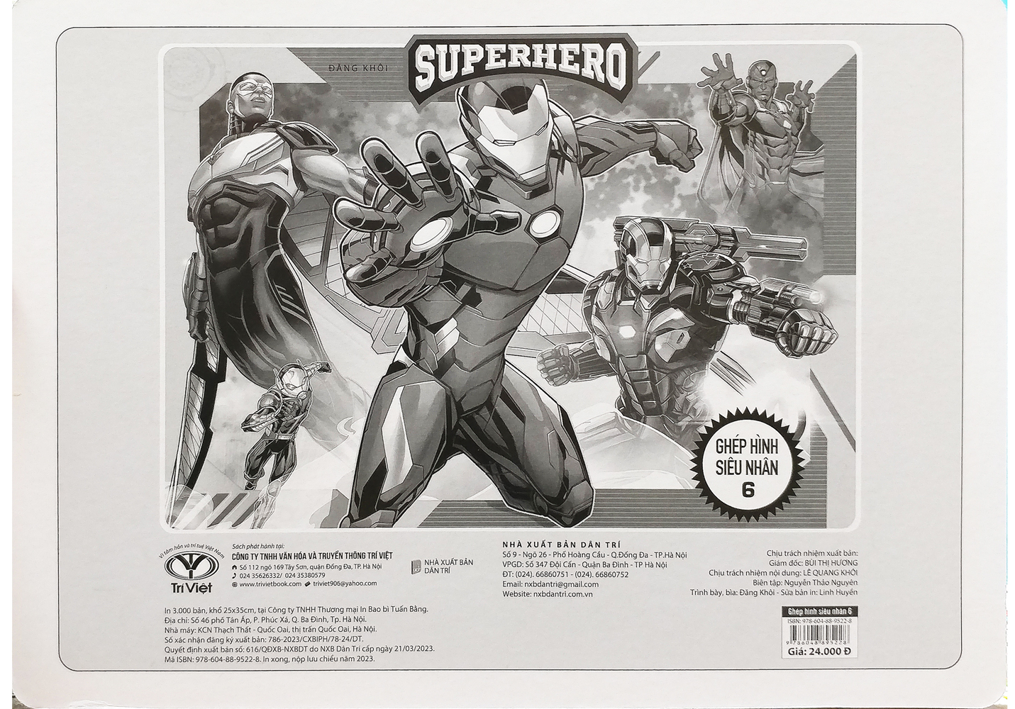 bộ ghép hình siêu nhân 6 (tái bản 2023) - Ảnh 5