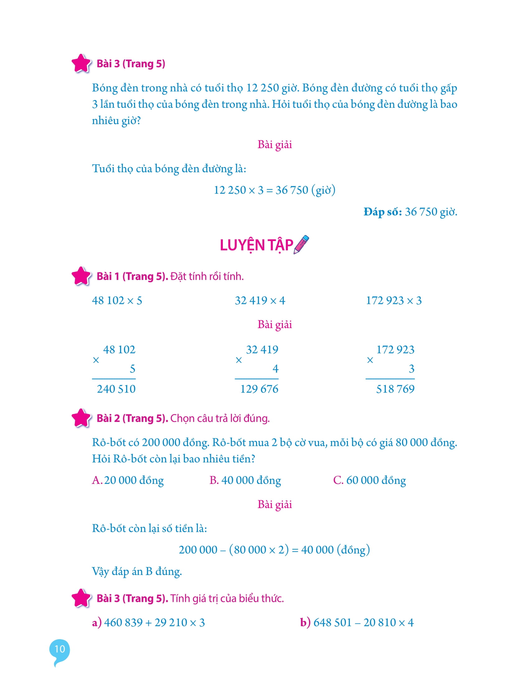 Bộ Giải Bài Tập Toán Lớp 4 (Tập 2) - Ảnh 11