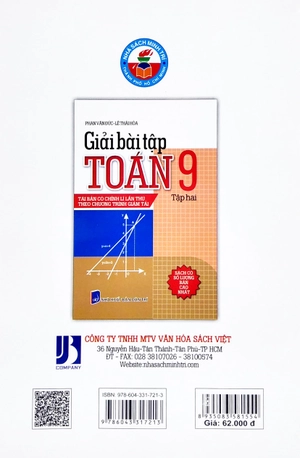 bộ giải bài tập toán lớp 9 - tập 2 (tái bản lần thứ 9 theo chương trình giảm tải) - Ảnh 3