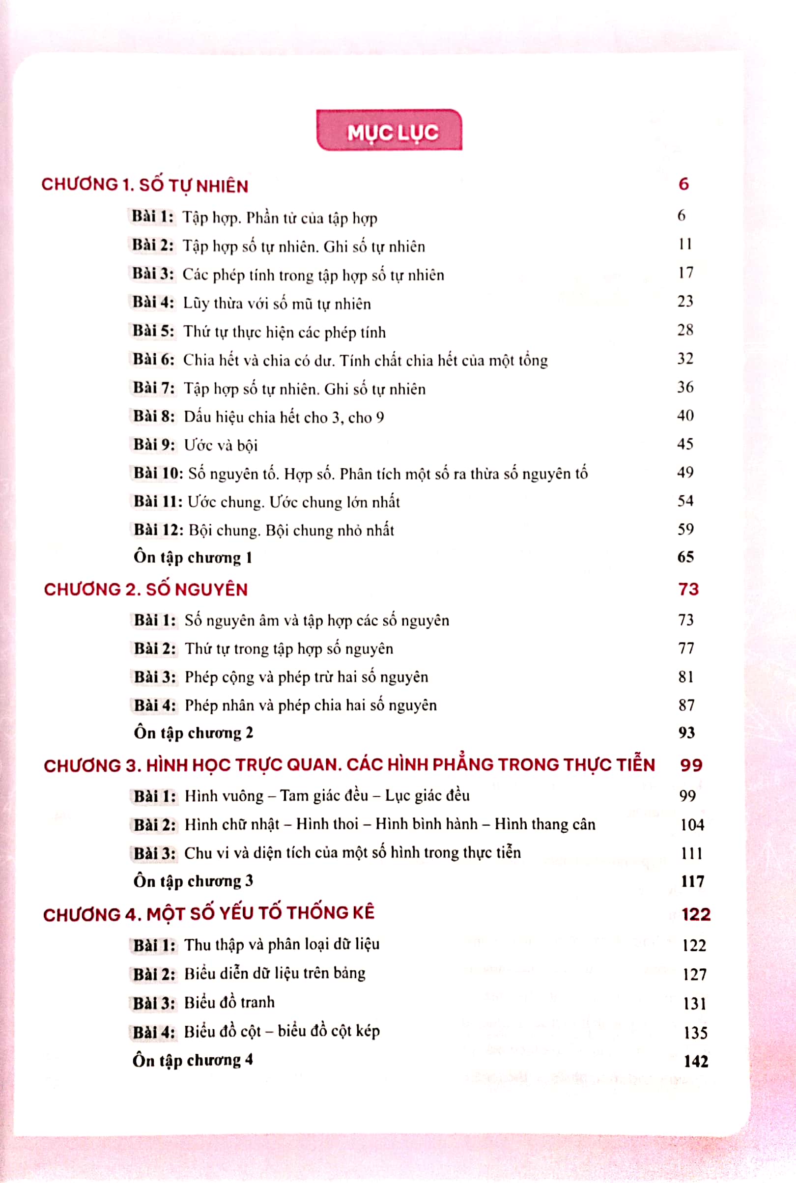 bộ giải bài tập và học tốt toán 6 - tập 1 (theo sách giáo khoa chân trời sáng tạo) - Ảnh 3