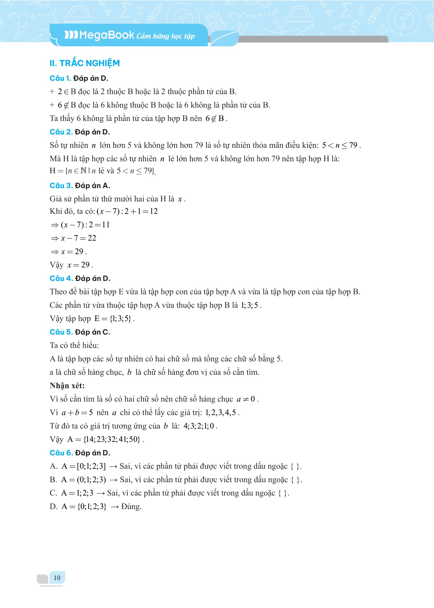 bộ giải bài tập và học tốt toán 6 - tập 1 (theo sgk kết nối tri thức với cuộc sống) - Ảnh 11