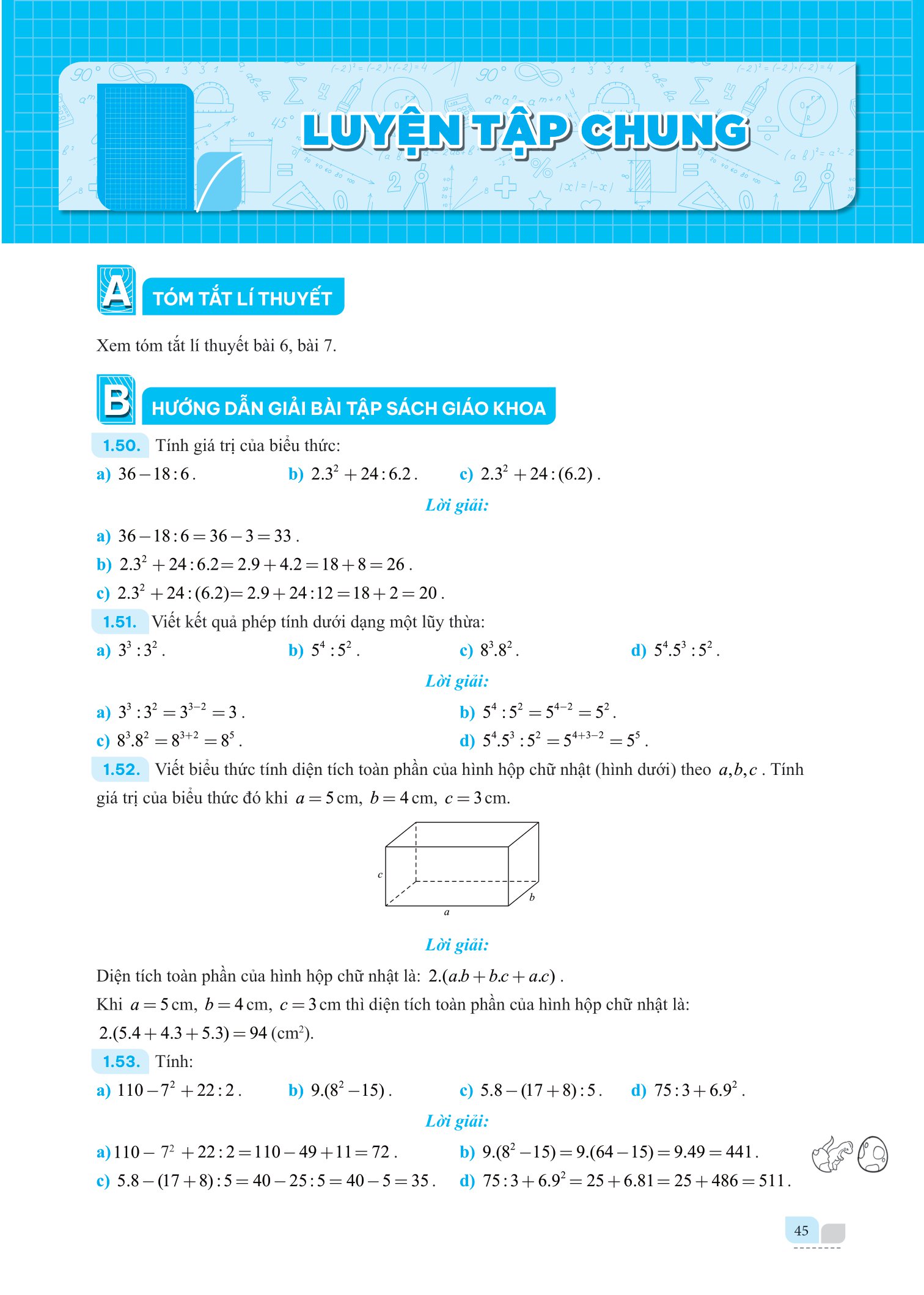 bộ giải bài tập và học tốt toán 6 - tập 1 (theo sgk kết nối tri thức với cuộc sống) - Ảnh 12