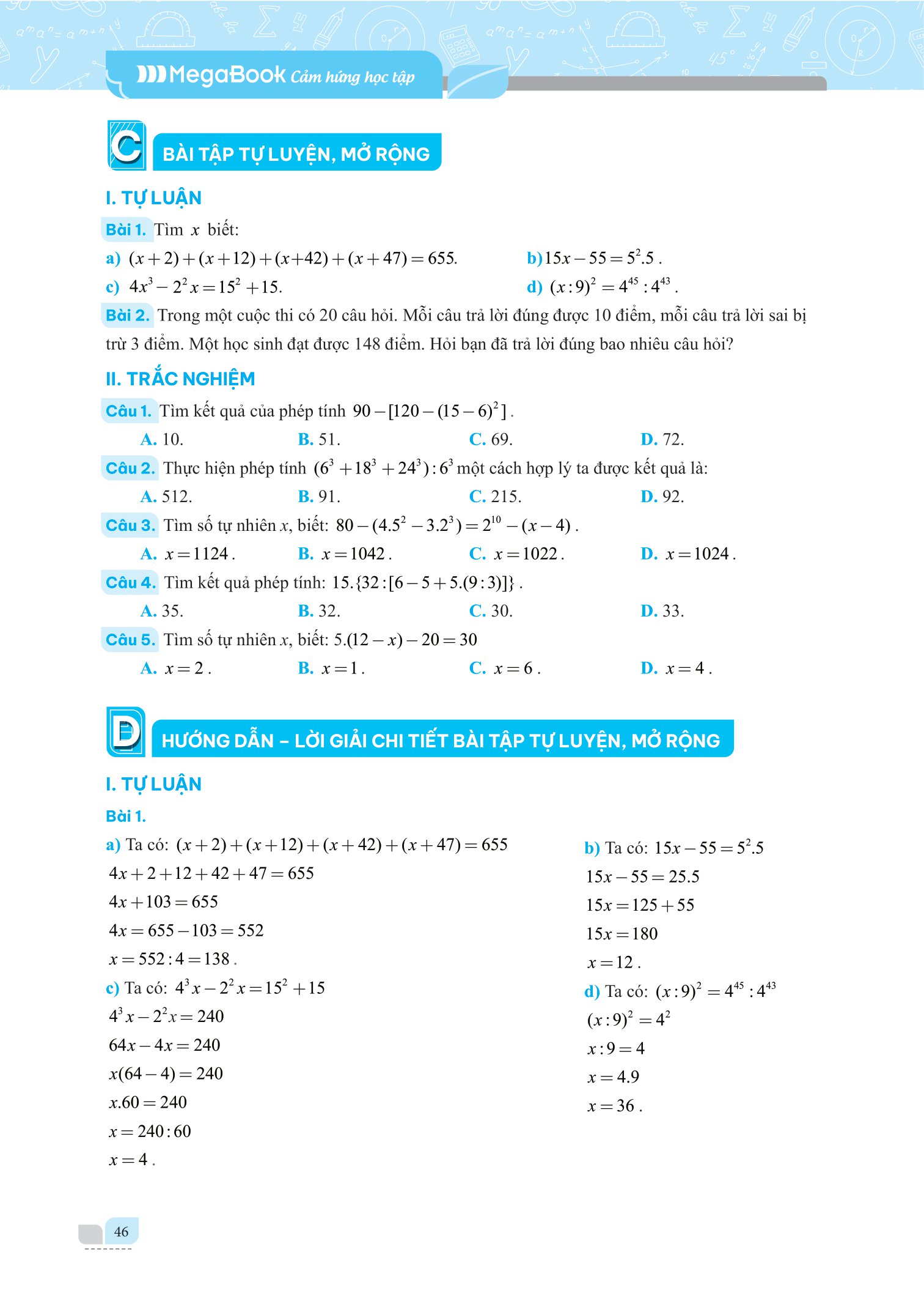 bộ giải bài tập và học tốt toán 6 - tập 1 (theo sgk kết nối tri thức với cuộc sống) - Ảnh 13