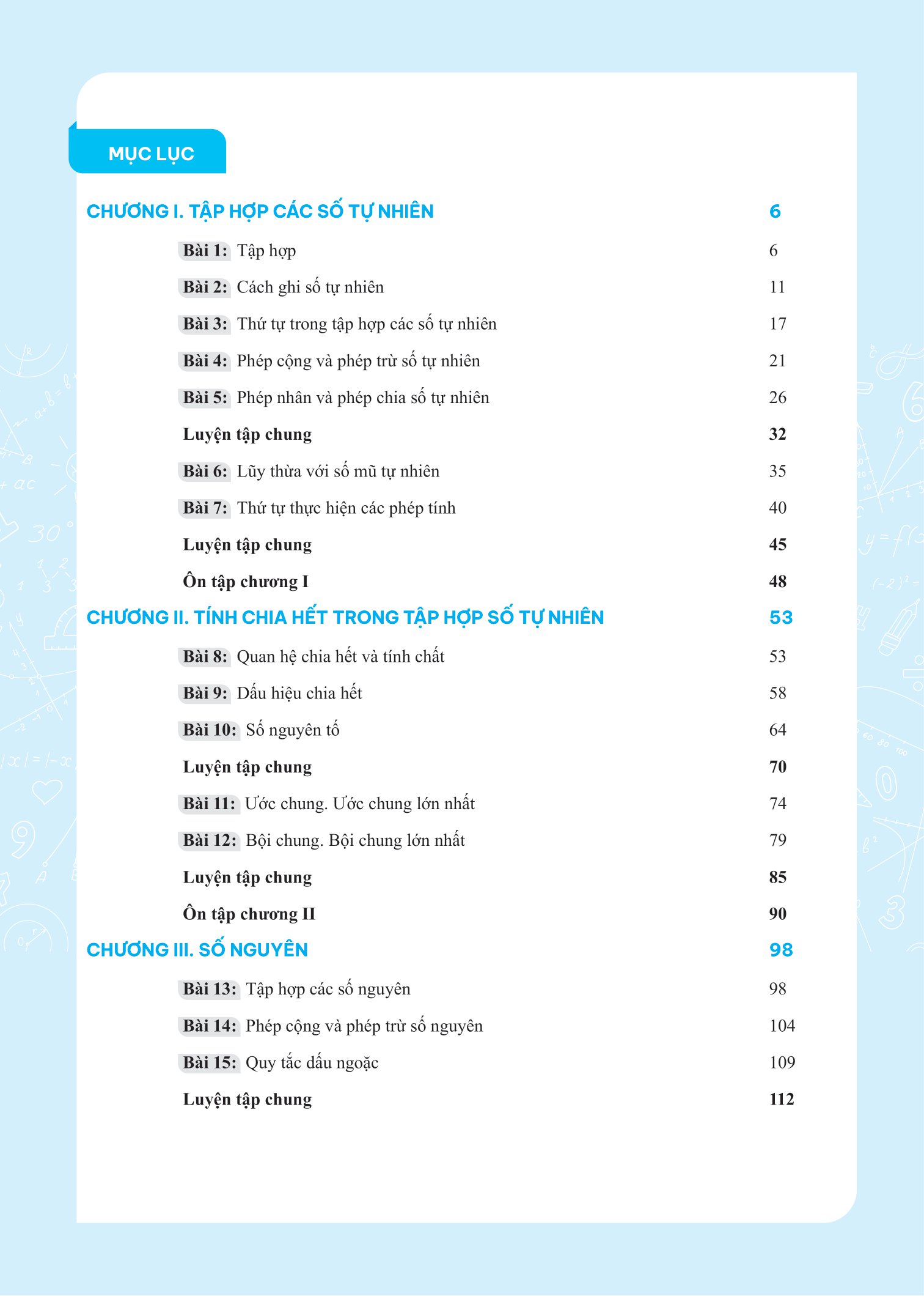 bộ giải bài tập và học tốt toán 6 - tập 1 (theo sgk kết nối tri thức với cuộc sống) - Ảnh 5