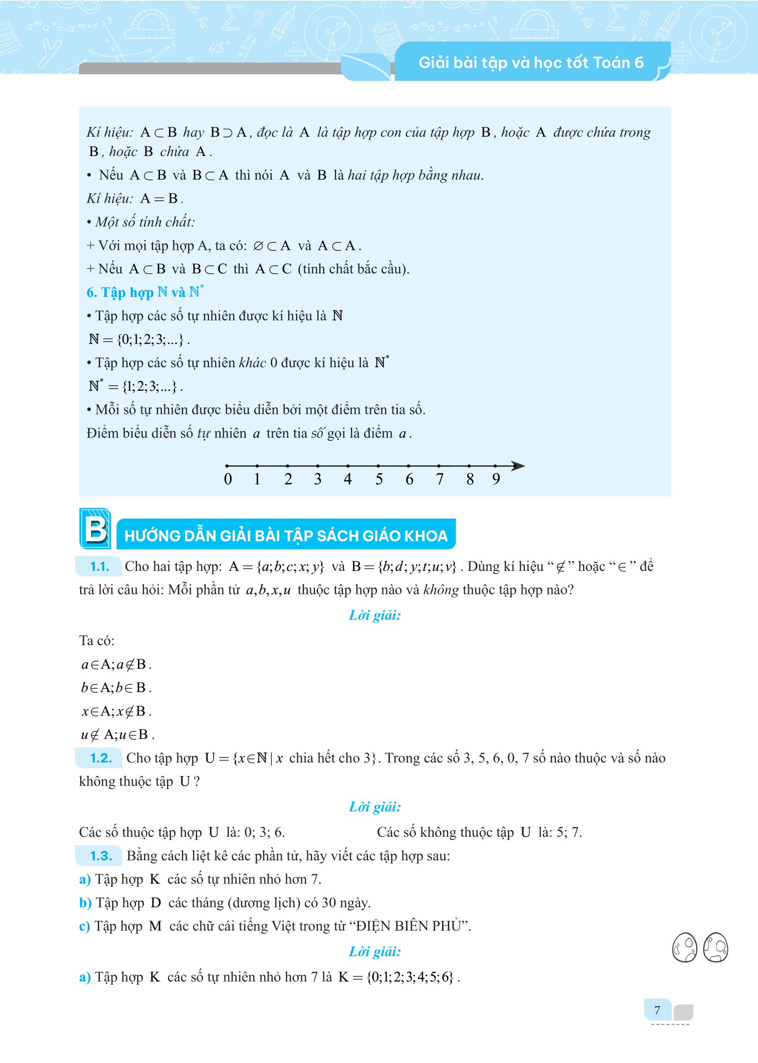 bộ giải bài tập và học tốt toán 6 - tập 1 (theo sgk kết nối tri thức với cuộc sống) - Ảnh 8