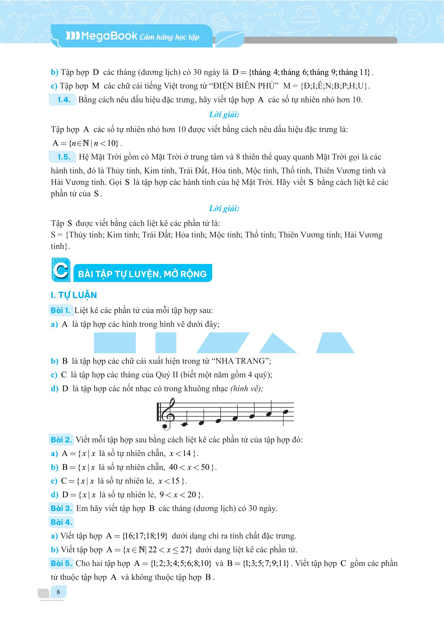 bộ giải bài tập và học tốt toán 6 - tập 1 (theo sgk kết nối tri thức với cuộc sống) - Ảnh 9