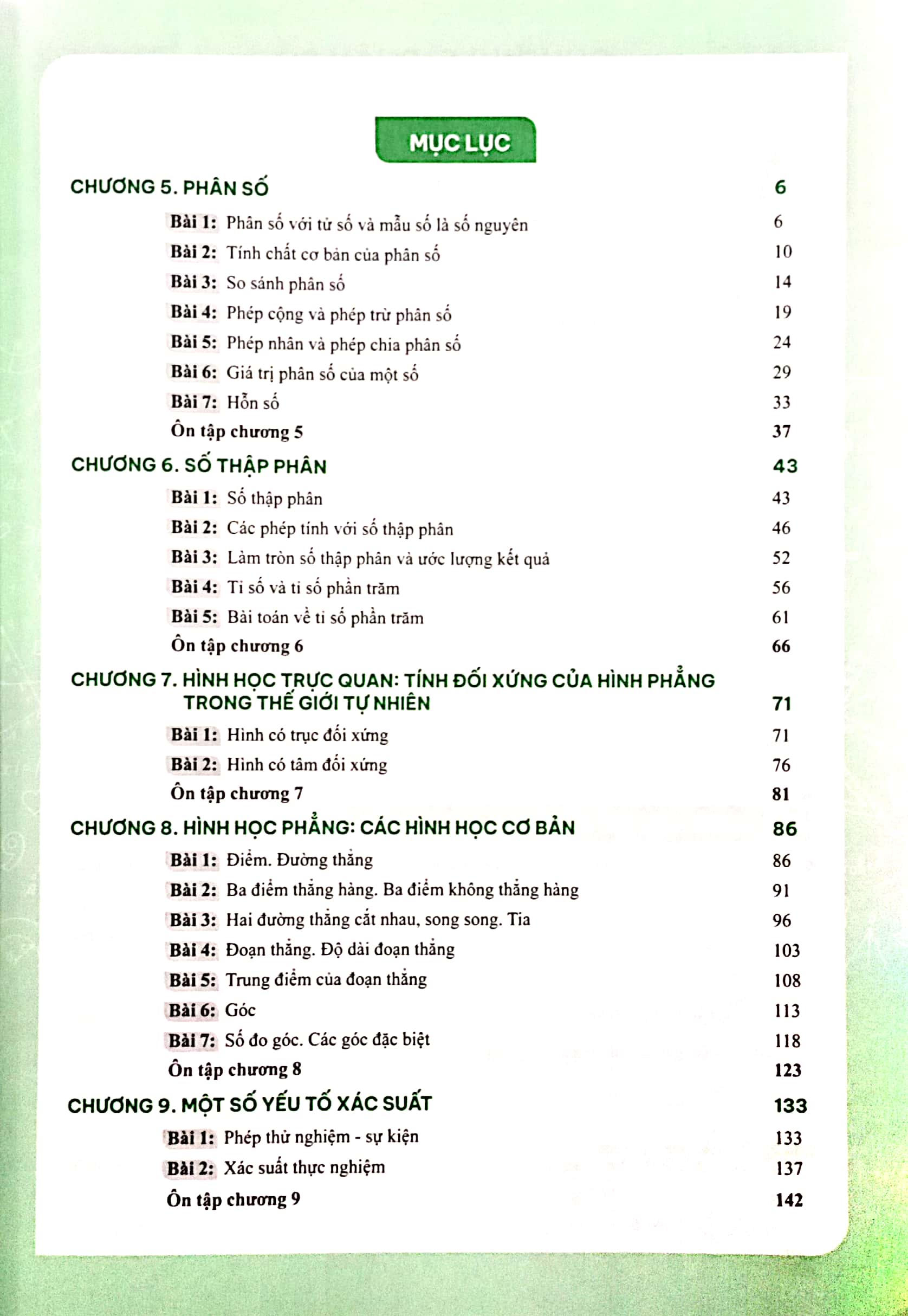 bộ giải bài tập và học tốt toán 6 - tập 2 (theo sách giáo khoa chân trời sáng tạo) - Ảnh 3