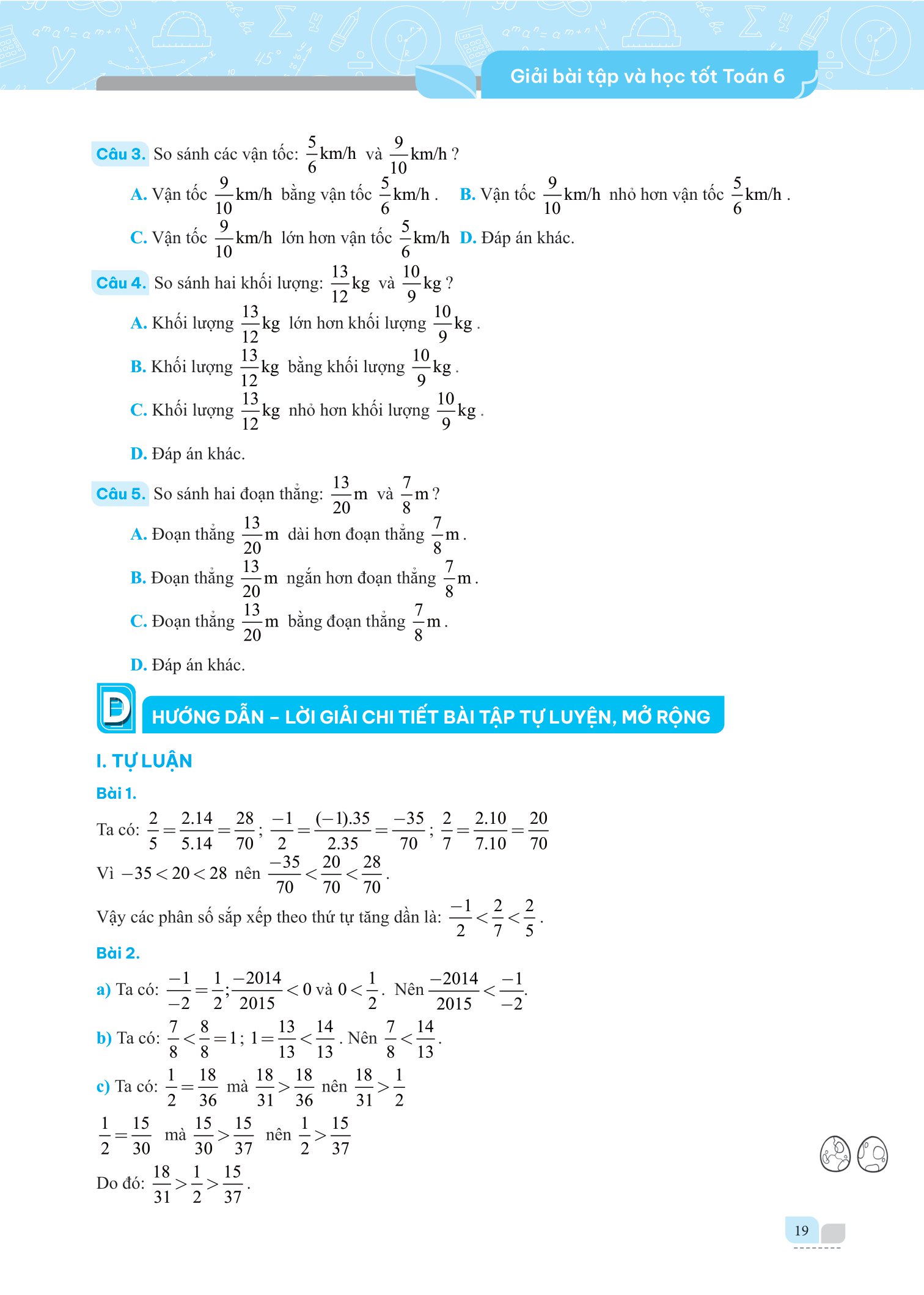 bộ giải bài tập và học tốt toán 6 - tập 2 (theo sgk kết nối tri thức với cuộc sống) - Ảnh 14