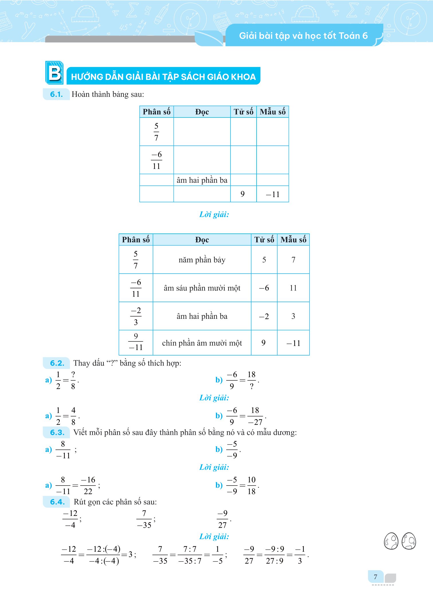 bộ giải bài tập và học tốt toán 6 - tập 2 (theo sgk kết nối tri thức với cuộc sống) - Ảnh 8