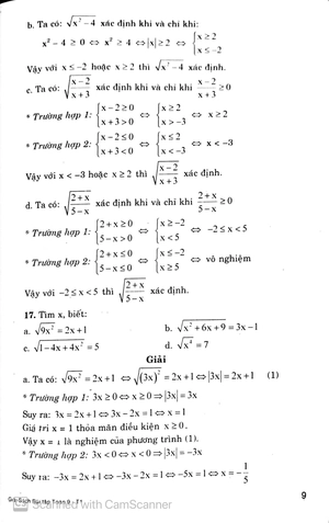bộ giải sách bài tập toán 9 - tập 1 - Ảnh 10