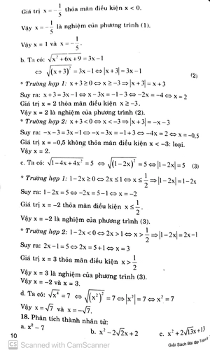 bộ giải sách bài tập toán 9 - tập 1 - Ảnh 11
