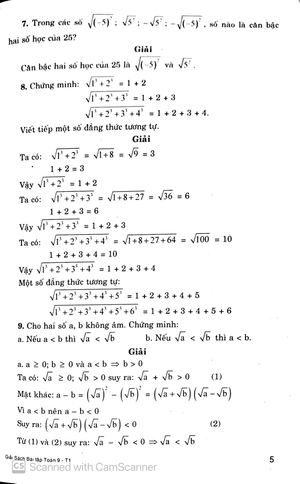 bộ giải sách bài tập toán 9 - tập 1 - Ảnh 6