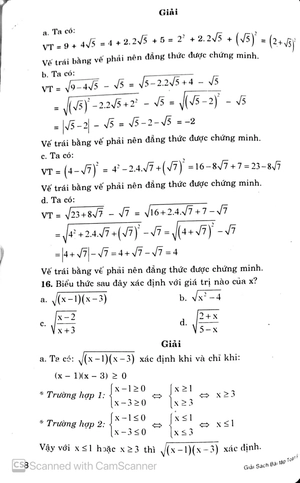bộ giải sách bài tập toán 9 - tập 1 - Ảnh 9
