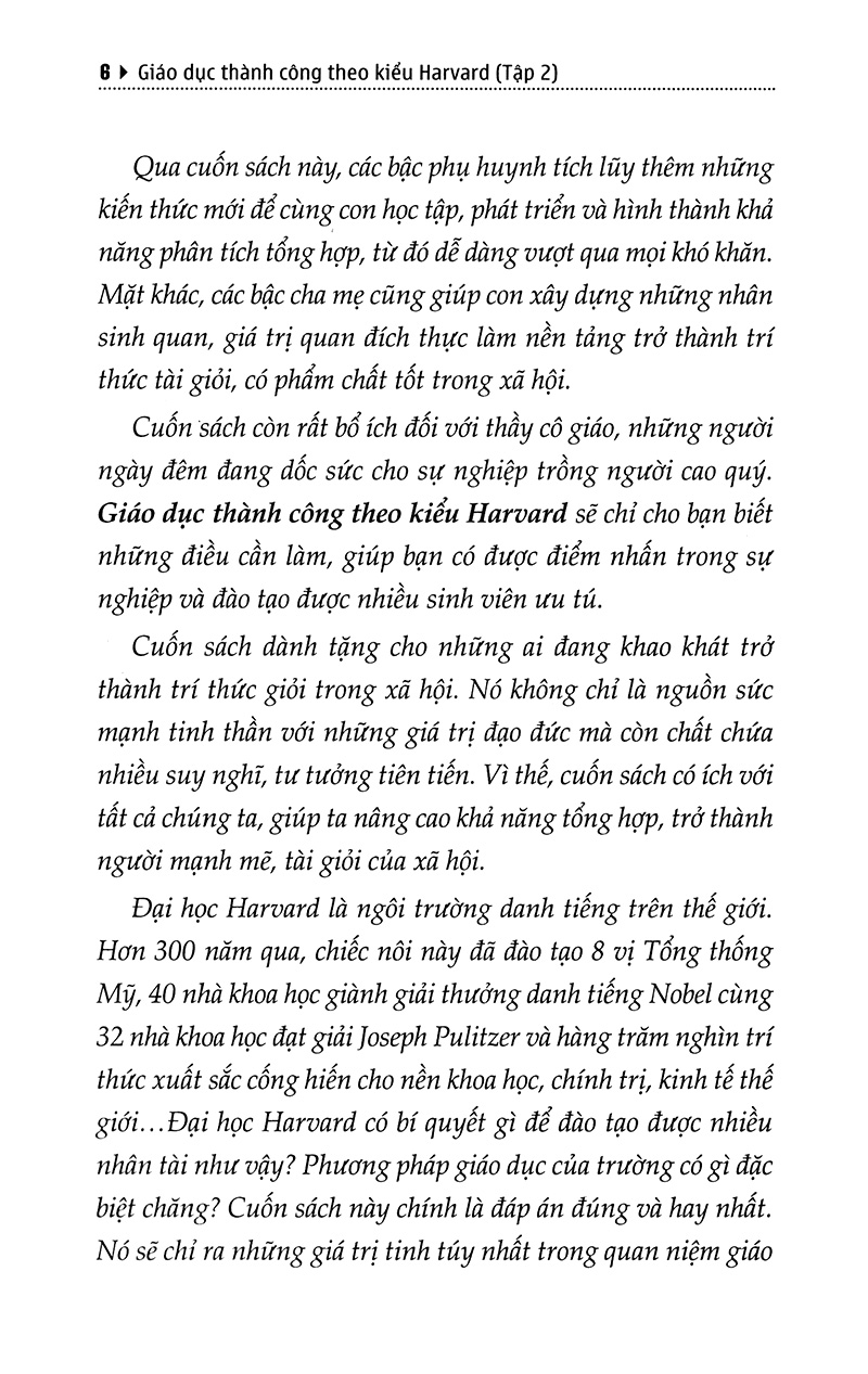 bộ giáo dục thành công theo kiểu harvard - tập 2 (tái bản 2018) - Ảnh 4