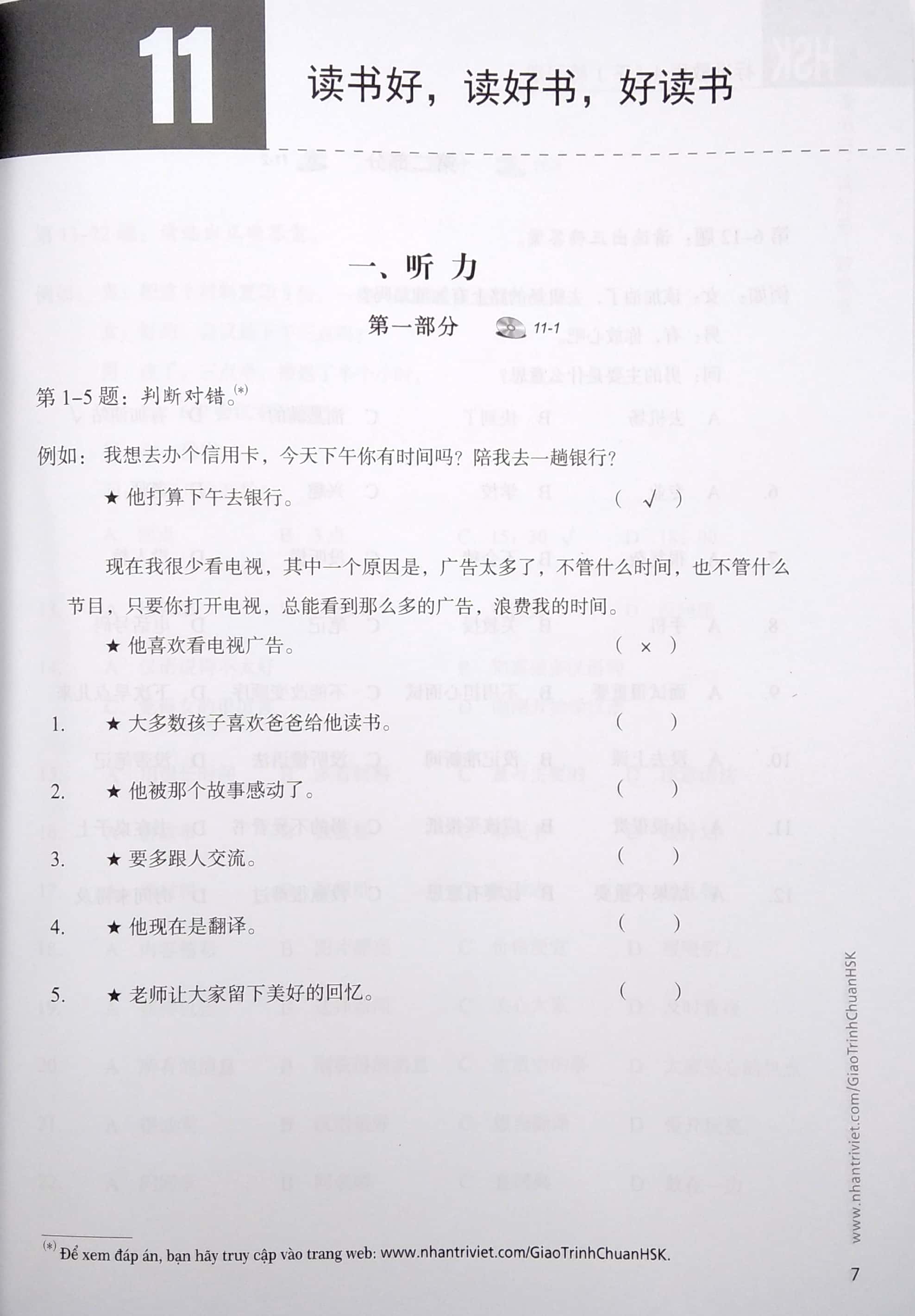 bộ giáo trình chuẩn hsk 4 - tập 2 - sách bài tập - Ảnh 4