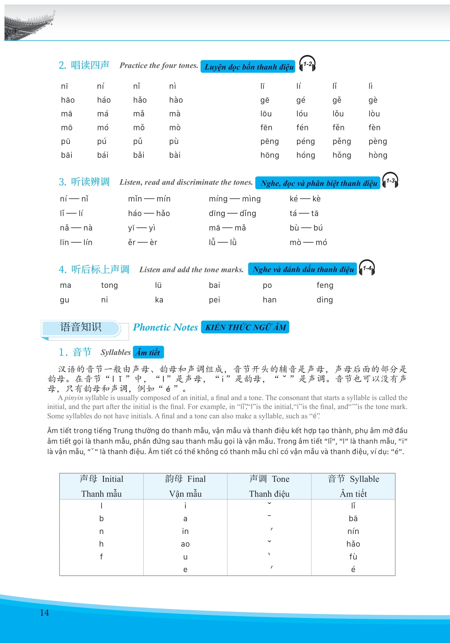 bộ giáo trình phát triển hán ngữ tổng hợp sơ cấp 1 - tập 1 (tái bản 2023) - Ảnh 3