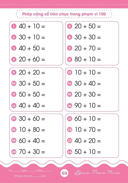 Bộ Giỏi Toán Từ Gốc - Thành Thạo Tính Nhanh - Cộng Trừ Trong Phạm Vi 100 - Ảnh 4