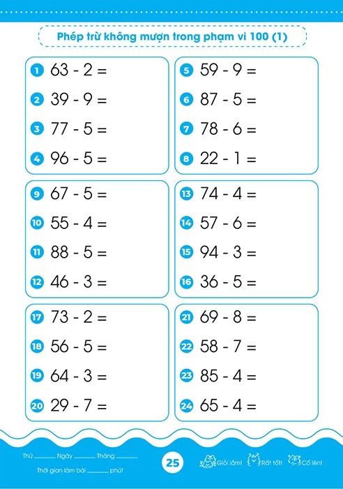 Bộ Giỏi Toán Từ Gốc - Thành Thạo Tính Nhanh - Cộng Trừ Trong Phạm Vi 100 - Ảnh 5
